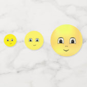 Confettis Visages Modernes Mignons et Joyeux (Derrière)