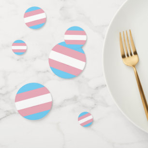 Confettis Visibilité du drapeau de fierté transgenre de Slip