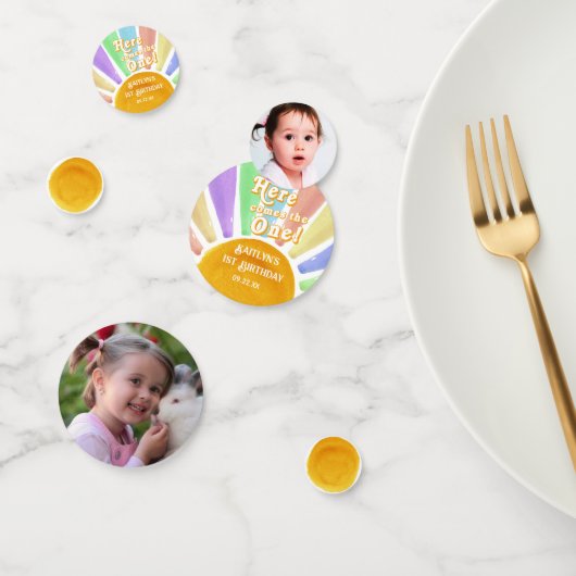 Confettis Voici Celui-Là ! Retro Boho Sun 1er anniversaire (Groupe)