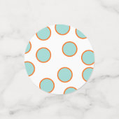 Confettis Voici le baby shower rétro Son (Petit recto)