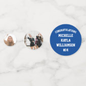 Confettis Volleyball Graduation Sports Blue (Devant)