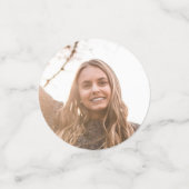 Confettis Volleyball Graduation Sports Brown (Petit recto)