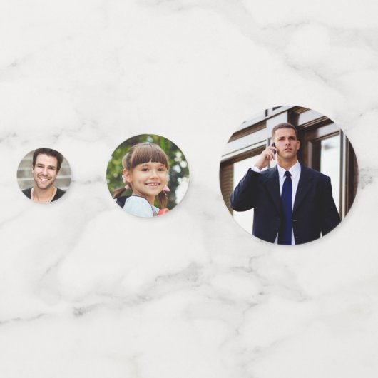 Confettis VOS PHOTOS personnalisés (Devant)