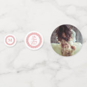 Confettis Votre photo, monogramme et tableau de texte confet (Devant)