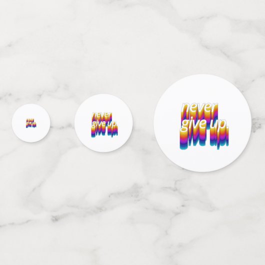 Confettis Vous n'échouez pas, Citation de découverte motivat (Derrière)