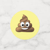 Confettis Vous pouvez Customiser, Poop Emoji (Petit recto)