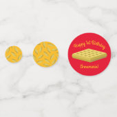 Confettis Waffle Cute Breakfast Brunch Enfants 1er Anniversa (Devant)