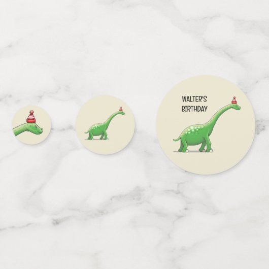 Confettis Walter le Dinosaur (Devant)