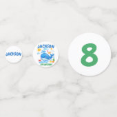 Confettis Whale Summer Birthday Party Decor  (Devant)