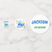 Confettis Whale Summer Birthday Party Decor  (Derrière)