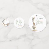 Confettis WiLD ENFANT Jungle Safari Animaux Baby shower Tabl (Devant)