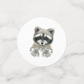 Confettis Woodland Animaux Baby shower Adresse (Petit recto)