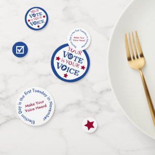Confettis Your Vote is Your Voice