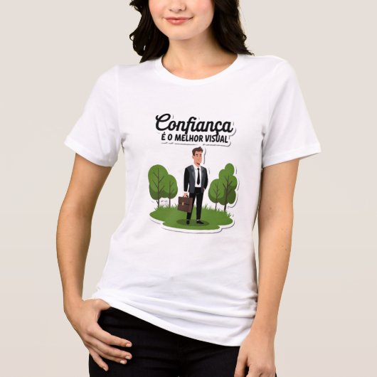 Confiança é o melhor visual Tri-Blend shirt (Voorkant)