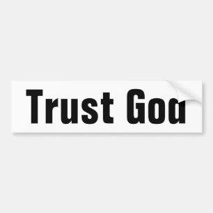 Confiance à Dieu bumper sticker