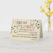 Confiance dans la carte d'encouragement Lord (Fleur jaune)