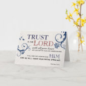 Confiance dans la carte d'encouragement Lord (Fleur jaune)