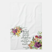 Confiance dans le lord floral serviette de cuisine (Vertical)