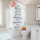 Confiance dans le rideau de douche fleuri Lord (En situation)