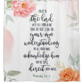 Confiance dans le rideau de douche fleuri Lord (Devant)