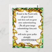 Confiance dans le seigneur Abstraite carte postale (Devant / Derrière)