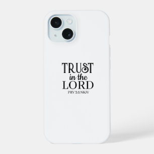Confiance dans le Seigneur Bible Verse Noir et Bla