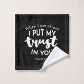 Confiance dans l'obscurité Quand j'ai peur, je met (Gant de toilette)