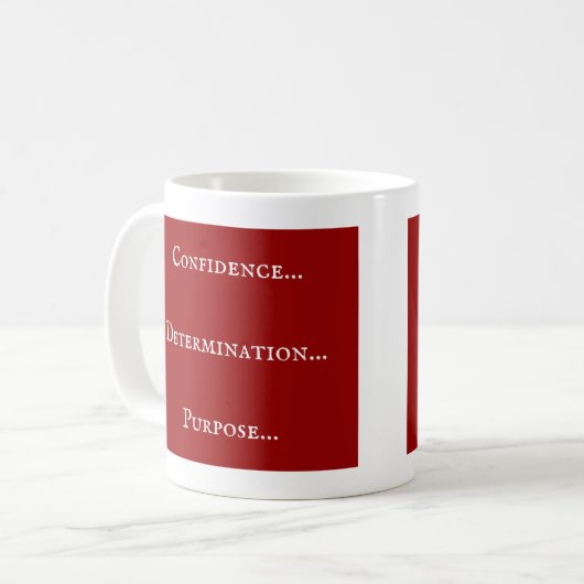 Confiance - Détermination - But Café Mug (Devant gauche)