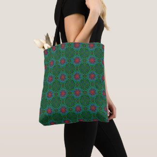 Confianza textiel textuur mandala patroon draagtas