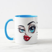 Confidence, Add Name Message, Fabulous Eyes Face Mok (Links)