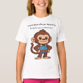 Confident Monkey – Self Belief & Inner  T-Shirt (Devant)