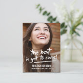 Confident Stroke Afstuderen aankondiging (Staand voorkant)