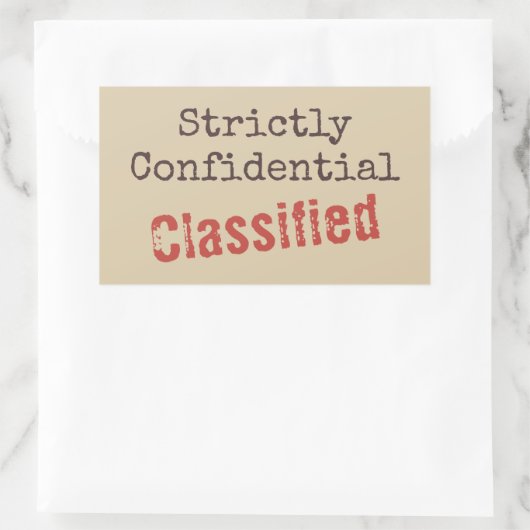 Confidential Stickers (Sac)