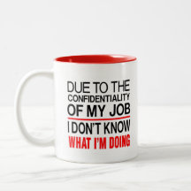 CONFIDENTIALITÉ JOB-FUNNY MUG