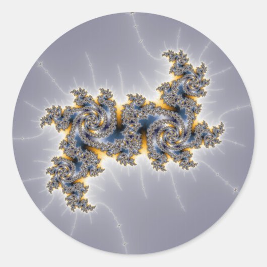 Configuratie - fractal ronde sticker (Voorkant)