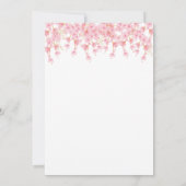 Confirmation Cherry Blossom floral Invitation  Kaart (Achterkant)
