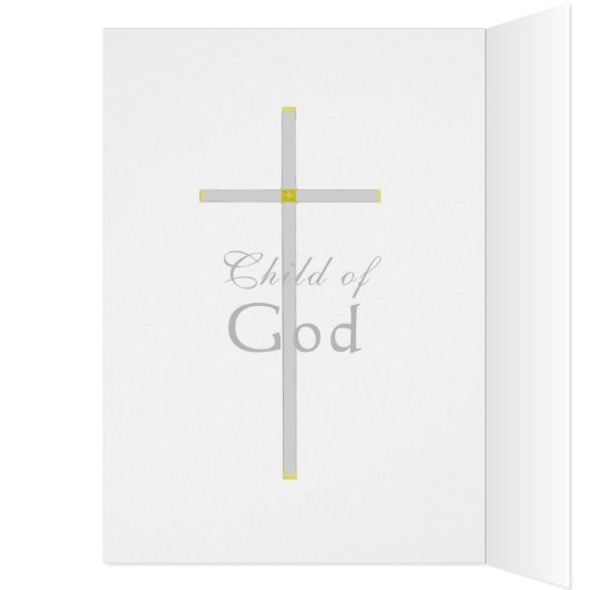 Confirmation Cross Insert Your Front Photo (Intérieur (Gauche))