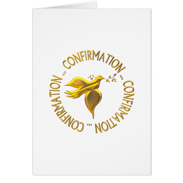 Confirmation en or et Holy Spirit (Devant)