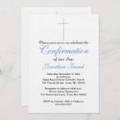 Confirmation Invitation Fils croisés (Devant / Derrière)