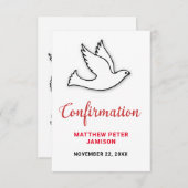 Confirmation Merci Dove avec Rouge (Devant / Derrière)