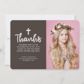 Confirmation!REMOVE! | Eenvoudige, aangepaste cros Bedankkaart (Voorkant)