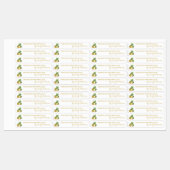 Confiture d'ananas maison mince Étiquette (Feuille)