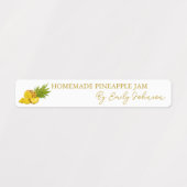 Confiture d'ananas maison mince Étiquette (Design 1)