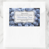 confiture de bleuet confit bleu étiquette sticker (Sac)
