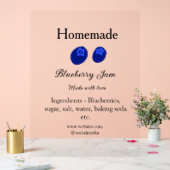 Confiture de bleuets maison faite avec amour ajout (Mariage)