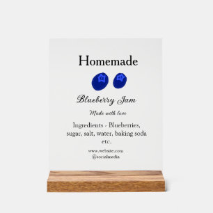 Confiture de bleuets maison faite avec amour ajout