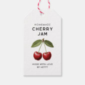 Confiture de cerisier maison étiquette style vinta (Devant)