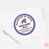 Confiture Muscadine moderne ou Étiquette Jelly Can (Enveloppe)