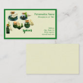 Confitures d'épices pour le Carte de visite de cui (Devant / Derrière)