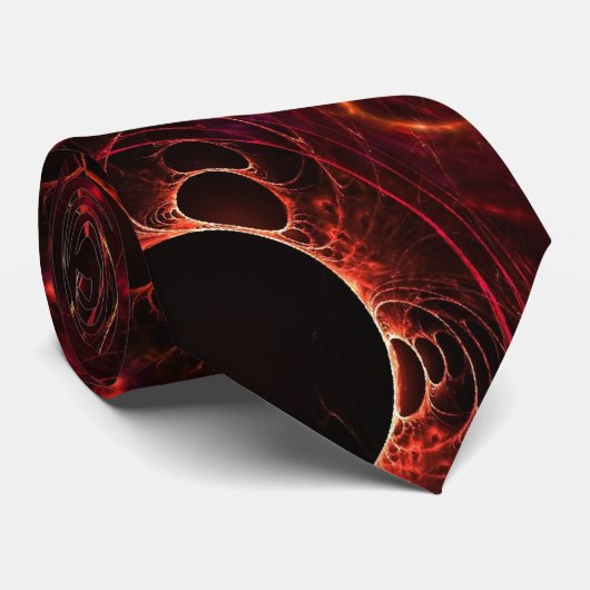 Conflagrant Canvas Fractal Stropdas (Opgerold)